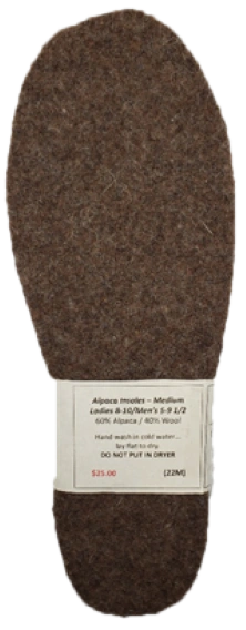 Luxuriously Soft Felted Alpaca Insoles – Ultimate Comfort for Your Feet!