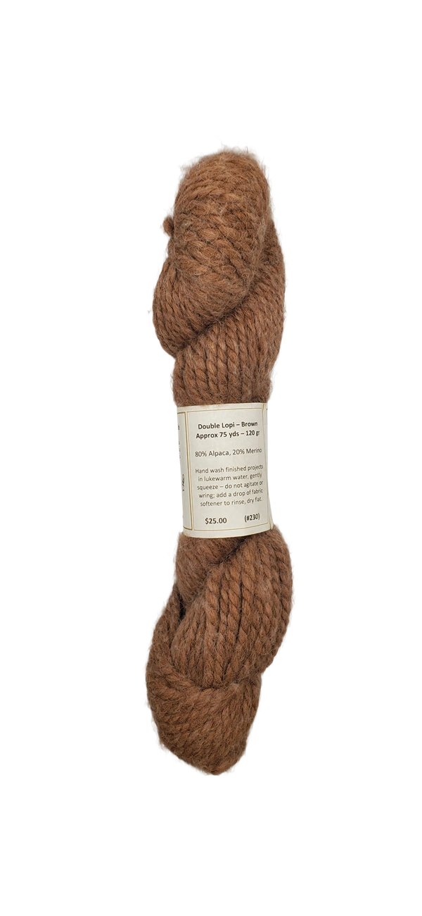 Luxurious Brown Alpaca Blend Yarn – Cozy Comfort & Soft Texture (SKU 230)