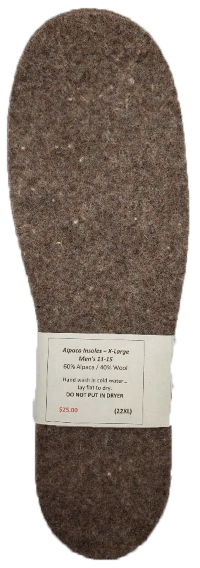 Cozy XL Alpaca Cloud Feet 22XL Insole Comfort Premium Warmth Extra Large.
